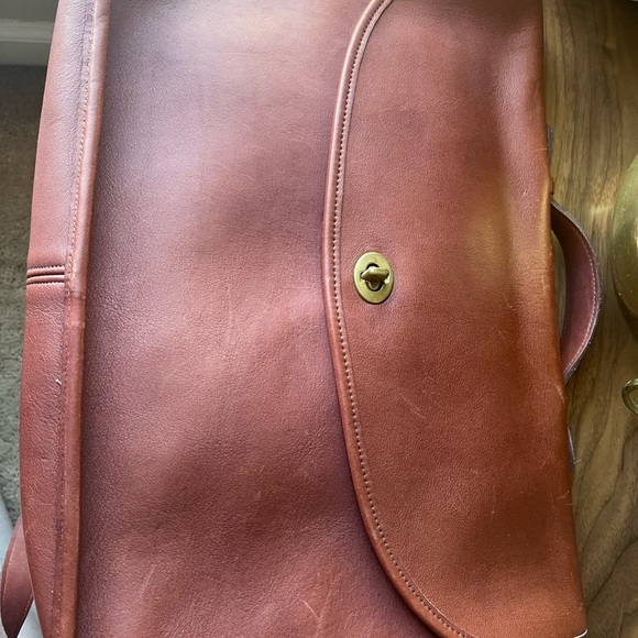 Vintage COACH Cognac “Lexington” Leather Briefcase Unisex Excellent Condition - Picture 5 of 16